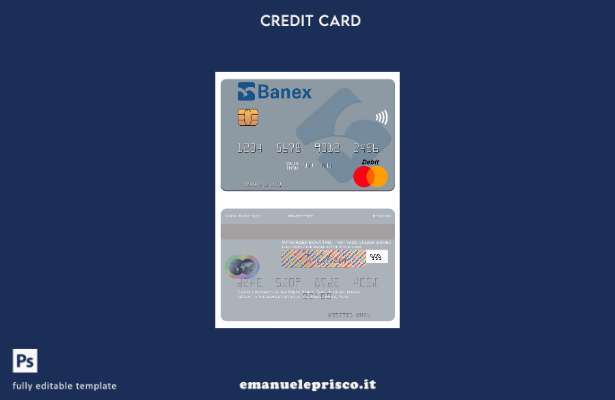 modello mastercard Perù Banco Banex stile verificato